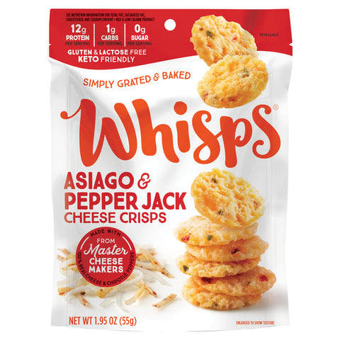 Whisps, Asiago & Pepper Jack Cheese Crisps