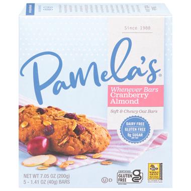 Pamela's Whenever Bars Gluten Free Oat Cranberry Almond