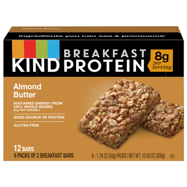 Kind Breakfast Protein Bars, Almond Butter