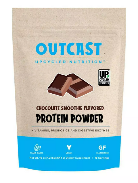 Outcast Upcycled Nutrition Protein Powder, Chocolate Smoothie Flavor