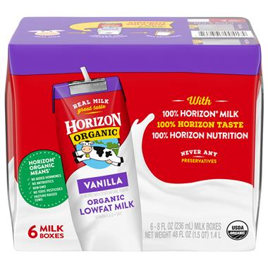 Horizon Organic Vanilla Lowfat Milk