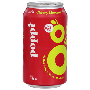 Poppi Prebiotic Soda, Cherry Limeade