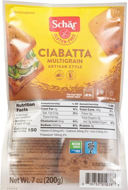 Schar Gluten Free Ciabatta Multigrain - 4 Count – WholeLotta Good