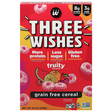 Three Wishes Grain Free, Fruity Cereal