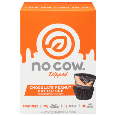 No Cow Chocolate Peanut Butter Cup Protein Bar