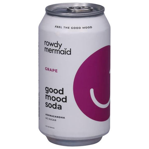 Rowdy Mermaid Good Mood Soda, Grape
