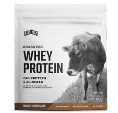 Levels Grass Fed Whey Protein, Double Chocolate