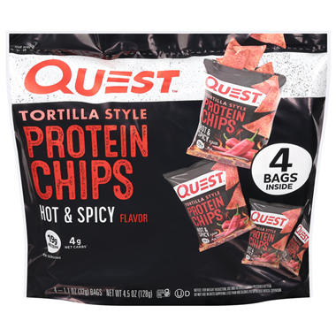 Quest Protein Chips, Hot & Spicy Tortilla Style