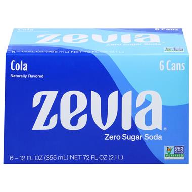 Zevia Zero Calorie Soda Cola
