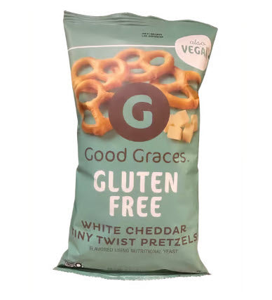 Good Graces Gluten Free Pretzels, White Cheddar
