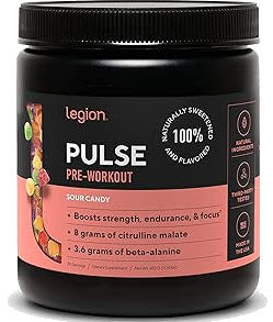 Legion, Pulse Pre-Workout with Caffeine, Sour Candy, 20 Servings