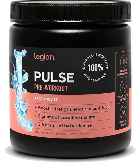Legion, Pulse Pre-Workout with Caffeine, Arctic Blast, 20 Servings