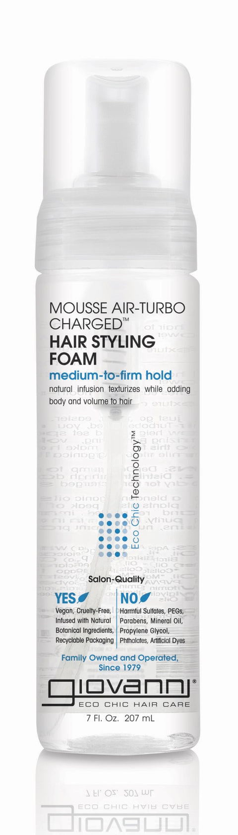 Giovanni Mousse Air-Turbo Charged Hair Styling Foam