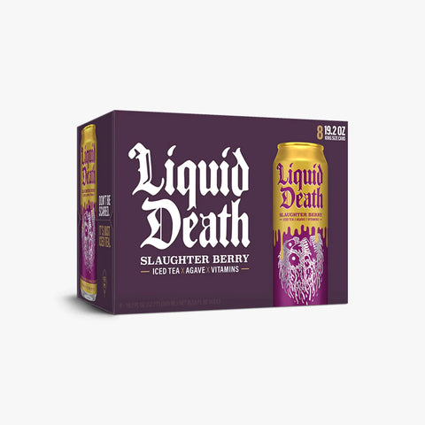 Liquid Death, Iced Tea, Slaughter Berry