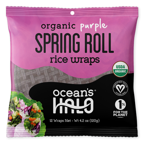 Ocean's Halo Organic Purple Spring Roll Rice Wraps