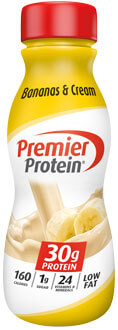 Premier Protein High Protein Shake, Bananas & Cream