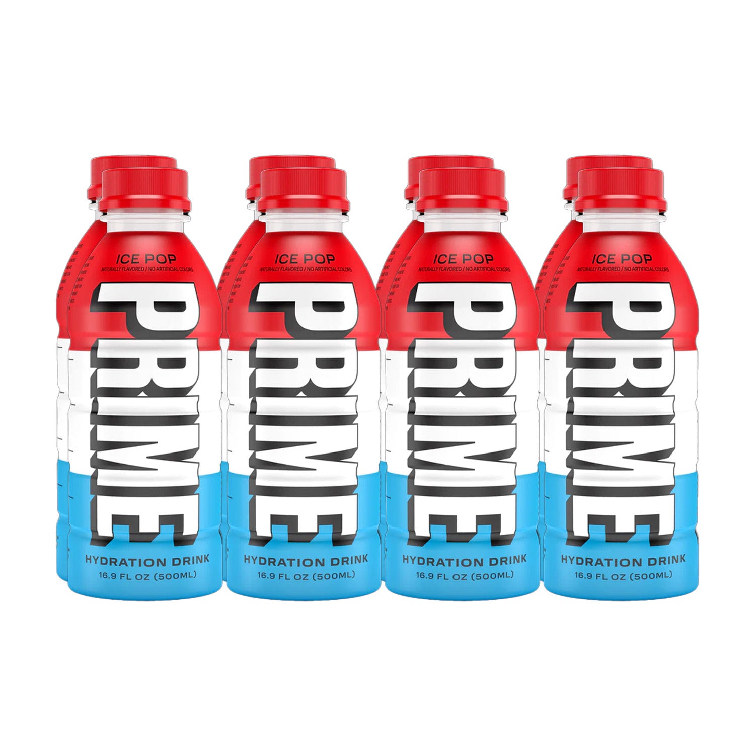 Prime Ice Pop Hydration Drink 8 Bottles / 16.9 fl oz