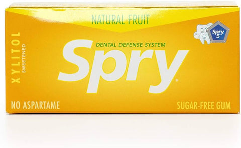 Spry Chewing Gum, Natural Fruit