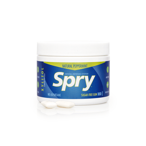 Spry Chewing Gum, Natural Peppermint