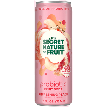 Dole Secret Nature of Fruit Probiotic Fruit Soda Refreshing Peach