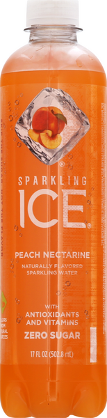 Sparkling Ice Peach Nectarine Sparkling Water - 17 Ounce