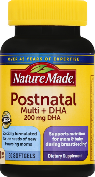 Nature Made Postnatal Multi + DHA Softgels - 60 Count