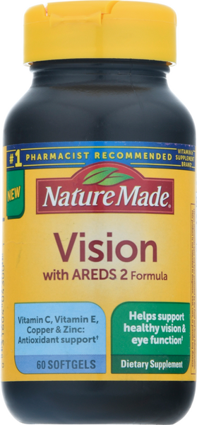 Nature Made Vision With Areds 2 Formula, Softgels - 60 Count