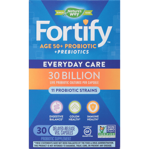 Nature's Way Fortify Age 50+ Probiotic Vegatarian Capsules - 30 Each