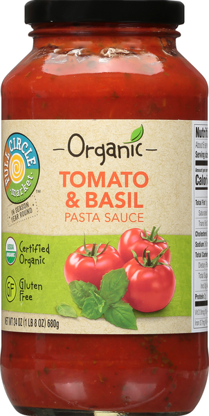 Full Circle Organic Tomato & Basil Pasta Sauce - 24 Ounce