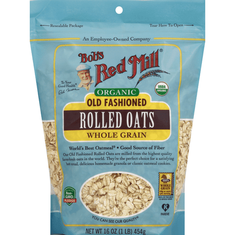 Bob's Red Mill Organic Old Fashioned Rolled Oats, Whole Grain

 - 16 Ounce