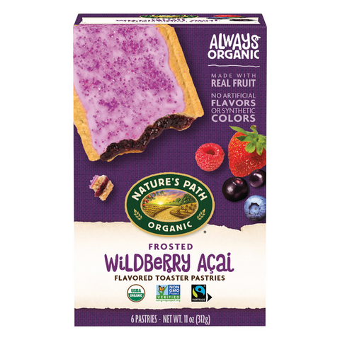 Nature's Path Organic Frosted Wildberry Acai Toaster Pastries - 6 CT - 6 Each