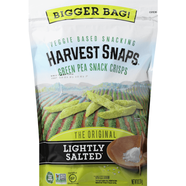 Harvest Snaps Green Pea Snacks, Baked, Lightly Salted, Sharing Size - 10.0 oz