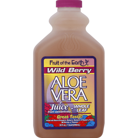 Fruit of the Earth Wild Berry Aloe Vera Juice - 32 Ounce