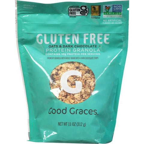 Good Graces Protein Granola Gluten Free Oats & Dark Chocolate - 11 Ounce