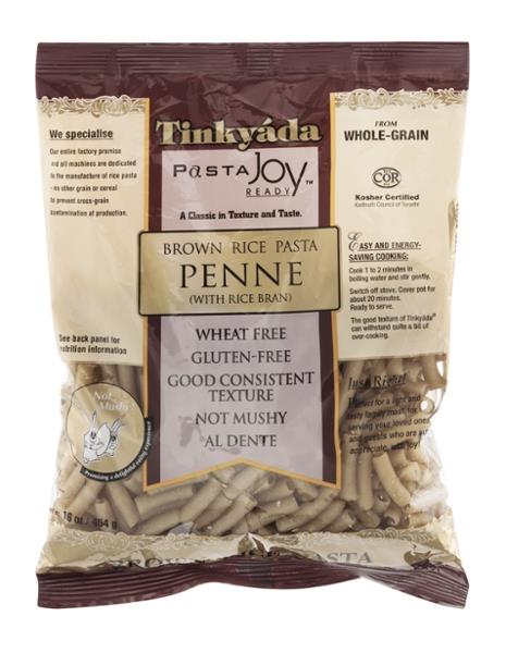 Tinkyada Pasta Joy Ready Brown Rice Pasta Penne With Rice Bran - 16 Ounce