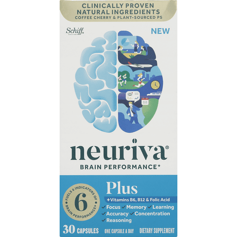 Schiff Neuriva Brain Performance Plus Capsules - 30 Count