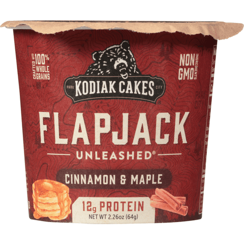 Kodiak Cakes Power Cakes Unleashed Cinnamon & Maple Flapjack On the Go Cup - 2.25 Ounce