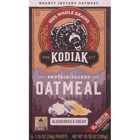 Kodiak Cakes Oatmeal, Blueberries & Cream - 10.58 Ounce
