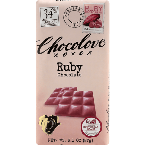 Chocolove Ruby Cacao Bar - 3.1 Ounce