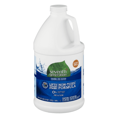 Seventh Generation Chlorine Free Bleach 3-in-1 Benefits Free & Clear - 64 Ounce