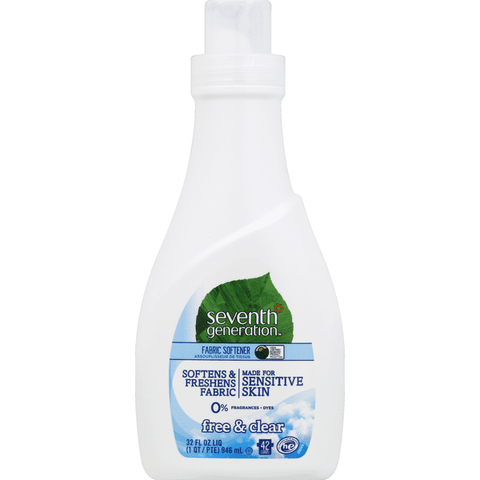 Seventh Generation Natural Free & Clear Liquid Fabric Softener - 32 Ounce