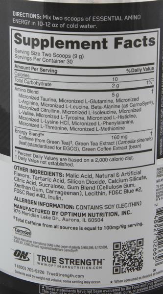 ON Essential Amino Energy Concord Grape - 9.5 Ounce