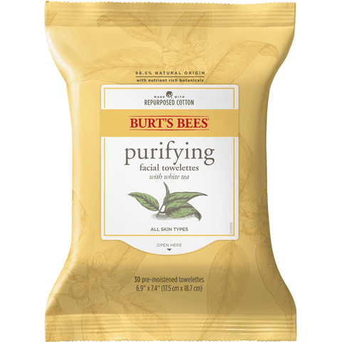 Burt's Bees Facial Cleansing Towelettes - 30 Each