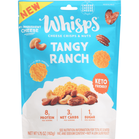 Whisps Cheese Crisps & Nuts, Tangy Ranch - 5.75 Ounce