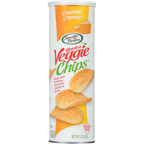 Sensible Portions Garden Veggie Chips Cheddar Cheese Potato Crisps - 5 Ounce