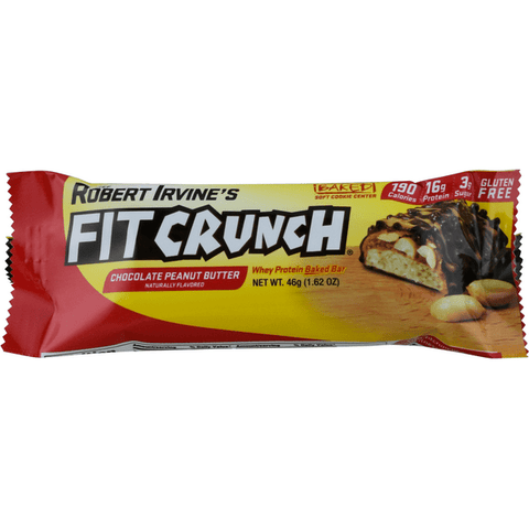 Robert Irvine's Fit Crunch Chocolate Peanut Butter Bar - 1.62 Ounce