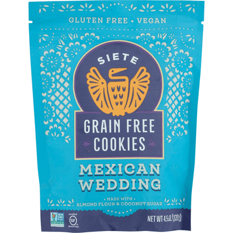 Siete Cookies, Grain Free, Mexican Wedding - 4.5 Ounce