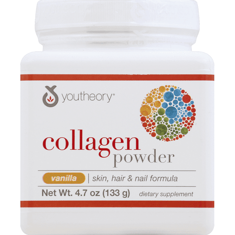 Youtheory Collagen Powder, Vanilla - 4.7 Ounce
