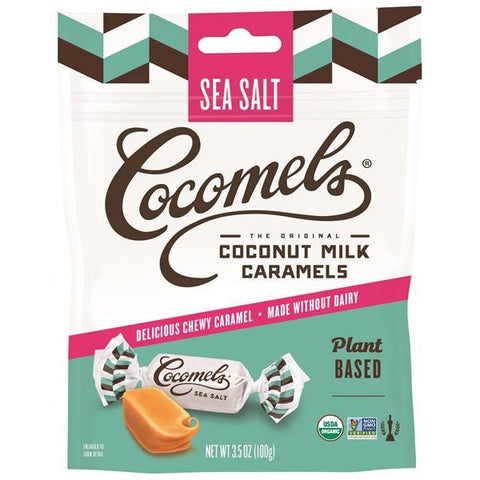 Cocomels Organic Plant Based Sea Salt Coconut Milk Caramels 

 - 3.5 Ounce