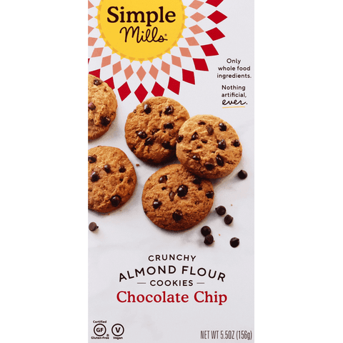 Simple Mills Crunchy Chocolate Chip Cookies - 5.5 Ounce